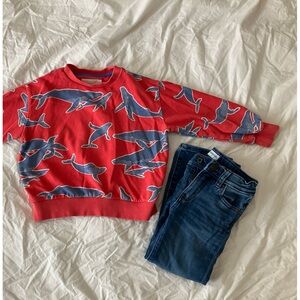 Mini Boden Coral Sweatshirt